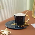 thumbnail image 3 of Paquete de 4 Tazas Y Platillos de para El Té , Juego de Posavasos de Taza de Café de Y Estrella, Taza de Café Y Baoblaze plato de café, 3 of 8