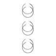 thumbnail image 1 of Qarigey 1 par de suministros de joyería de moda Color caramelo mano sentirse bien mujer pendiente con orificio para la oreja Metal hueco señora Type1 NO1 Qarigey CBP383414, 1 of 6