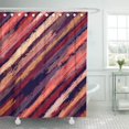 thumbnail image 1 of ABPHQTO Estilo de acuarela brillante colorido con diseño de anuncios de rayas Cepillo de rayas de vacaciones Cortina de ducha de color Cortina de baño 165x180 cm ABPHQTO PKNMT66x72Shower-13484, 1 of 2