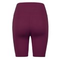thumbnail image 3 of A2Y Women's High Waist Bike Cotton Capri Leggings Shorts Wine S, 3 of 3