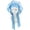Sky Blue, variant on FchengtaiS Satin Shower Cap for Women Waterproof Reusable Hair Cap with Bow Wide elastic band, Washable and Durable