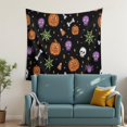 thumbnail image 2 of Happy Halloween Tapestries Table Covers Pumpkin Spooky Tapestries for Halloween Background Indoor Outdoor (50x50 in), 2 of 7