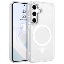 BENTOBEN Case for Samsung S25 Plus / Samsung S24 Plus 6.7" Magnetic Clear Glitter Case Compatible with Mag-safe Shockproof Sparkly Protective Case
