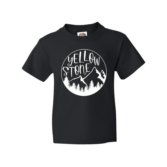 Inktastic Yellowstone National Park- Mountains Youth T-Shirt