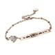 thumbnail image 5 of EeaseMX Muñeca con letras delicadas, pulsera creativa de Chian, hermoso brazalete de acero de titanio, regalo para mujer (rosa dorado), 5 of 7