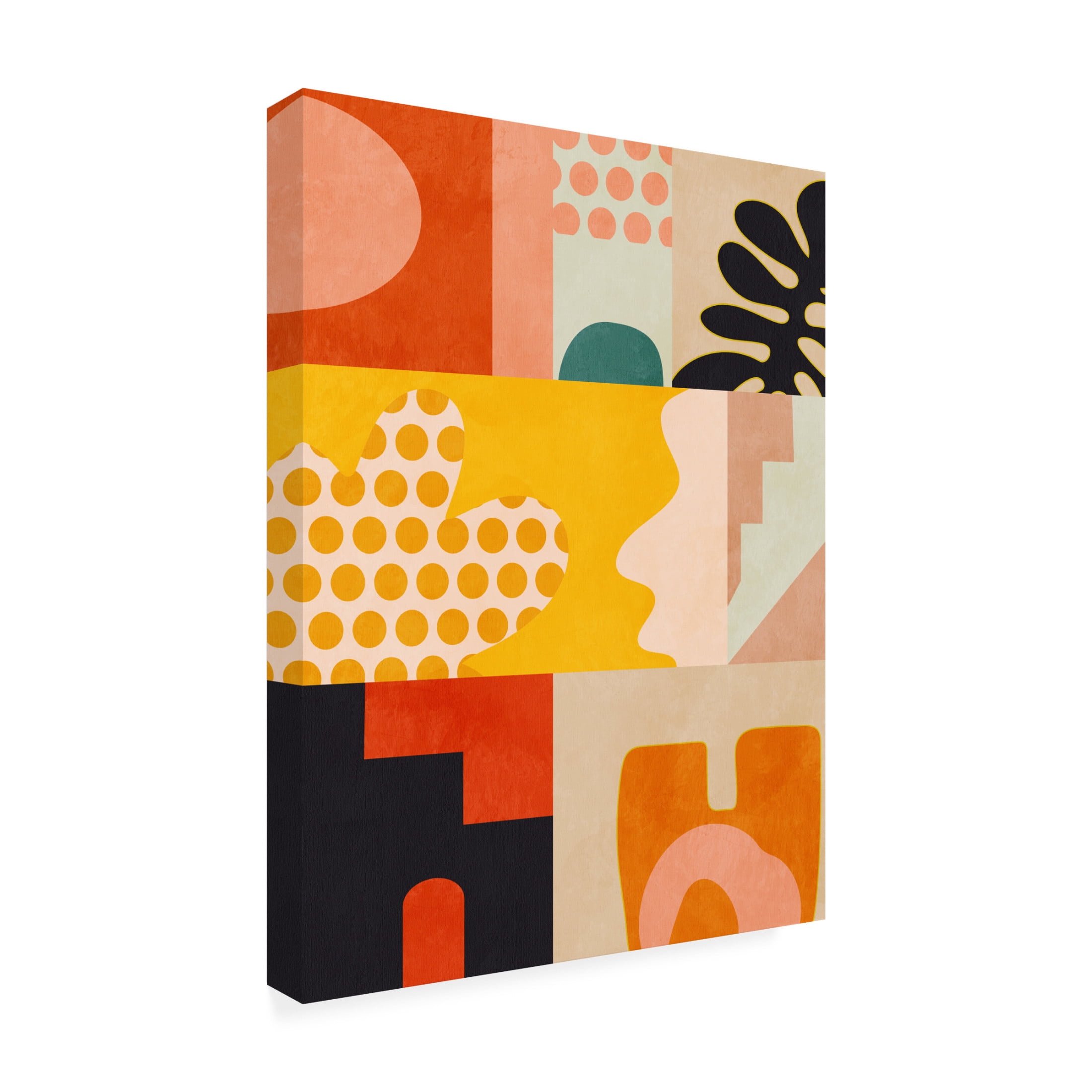 Trademark Fine Art Heidi Westum Rut Bre Playing Around Shapes 6 Canvas Wall Art