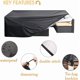 thumbnail image 3 of Patio Furniture Cover Super Large Outdoor Sectional Furniture Cover, Table Chair Sofa Covers, Waterproof Dustproof Protective Cover, Anti-UV/Wind (124, 3 of 5