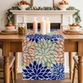 thumbnail image 2 of Table Runners 70 Inches Long Dress Scarves, Orange Blue Green Floral Farmhouse Coffee/Dining/Kitchen Table Decor, Holiday Table Runner, Botanical Colorful Blooms Flower 13x70 Inch, 2 of 9