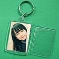 thumbnail image 2 of 10 Pcs Keychain Key Chain Rings Blank Clear Transparent Acrylic Picture Frames 32x46mm Lockets, 2 of 3