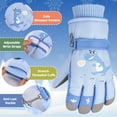 thumbnail image 3 of REDESS Kids Winter Gloves With Touch Screen Waterproof for Boy and Girl Sports,Skiing, Orange, 3 of 7