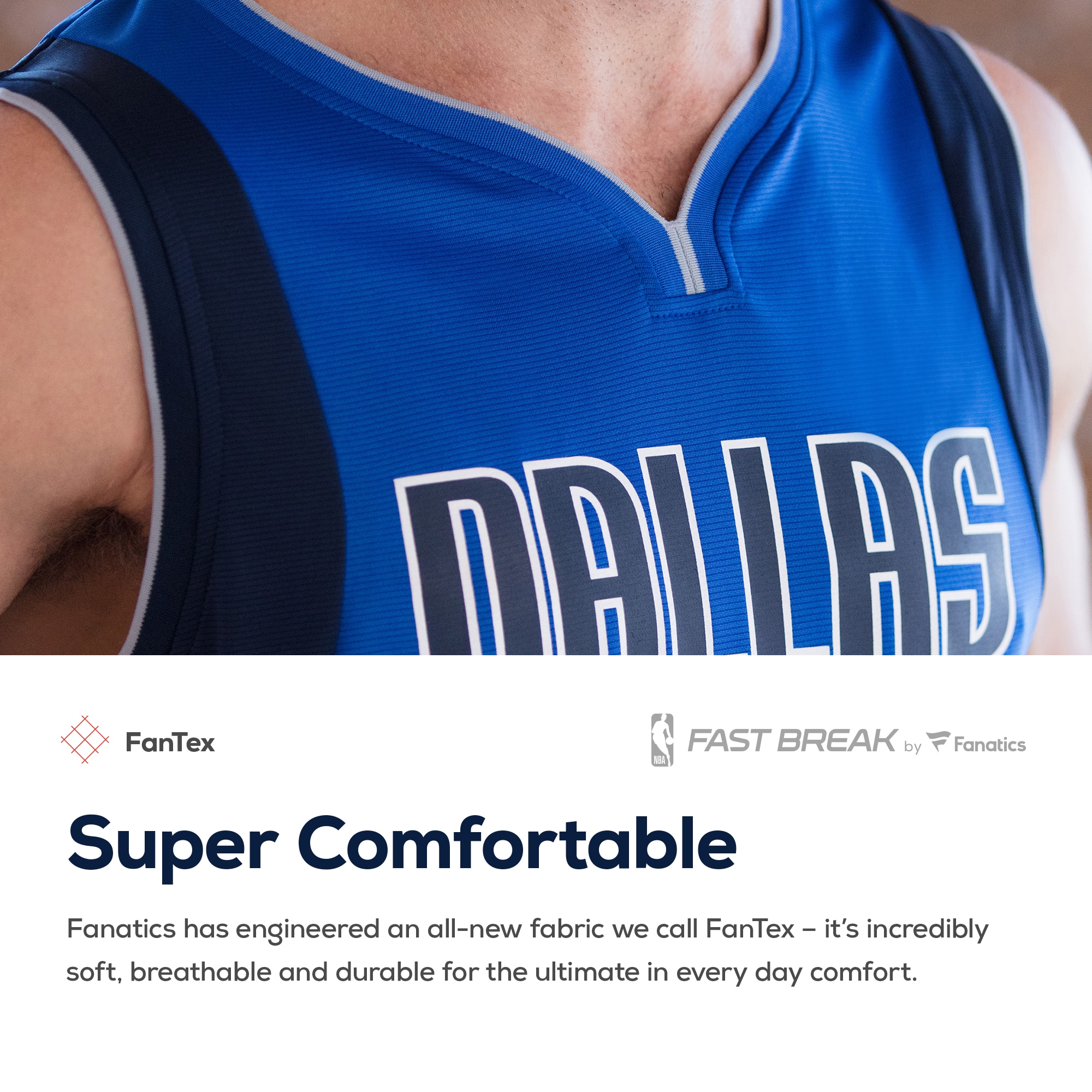 Men's Fanatics Branded Luka Doncic Blue Dallas Mavericks Fast Break Replica Jersey - Icon Edition - image 5 of 6