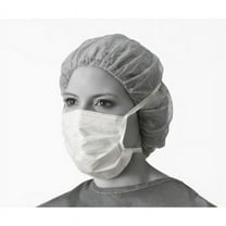 Medline NON27385Z - Medline Hypoallergenic Surgical Face Masks, White 50 Per Box