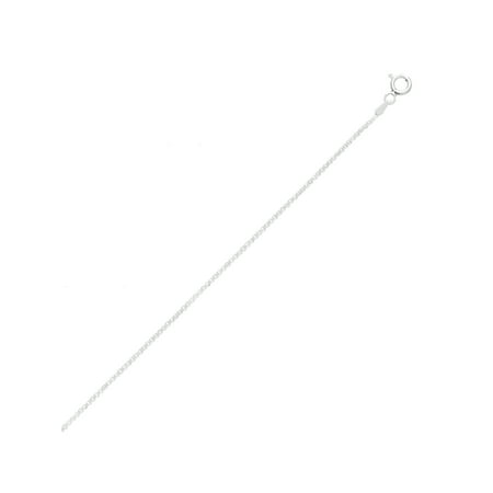 Sterling Silver 1mm Diagonal Box Italian Chain Necklace, 16