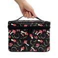 thumbnail image 3 of HELLHERO Cosmetic Bag Make Up Organizer Case Mushroom Moon Box Travel Makeup Organizer Case With Zipper & Handle Polyester, 3 of 5