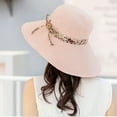 thumbnail image 4 of WEISIPU Women Ladies Summer Wide Brim Foldable Sun Hat Anti-UV Beach Visor Caps Hats, 4 of 5