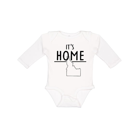 Inktastic It's Home- State of Idaho Outline Boys or Girls Long Sleeve Baby Bodysuit