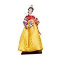 thumbnail image 4 of Muñeca Hannok coreana, figurita de muñeca de , decoración del hogar, adorno coreano coleccionable de pie a mano de 30 cm para mesa, estante, 4 of 9