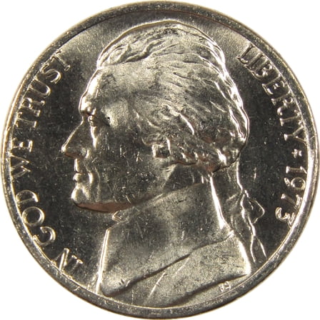 1973 Jefferson Nickel Uncirculated 5c Coin