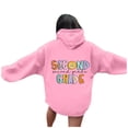 thumbnail image 2 of Women's Hoodies Sweatshirts Teacher Hoodies For Women First Day Back To School Sweatshirt with Pockets Long Sleeve Graphic Pullover Pink S, 2 of 6