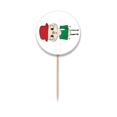 thumbnail image 1 of Italy Country Flag Culture UU Toothpick Flags Round Labels Party Decoration, 1 of 3
