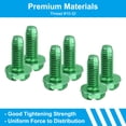 thumbnail image 4 of Unique Bargains 200 Pcs 10-32 x 1/2 Inch Self Tapping Ground Screw, Grounding Hex Flanged Head, 4 of 7