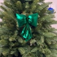 thumbnail image 5 of Fmbmuo 14 Inch Christmas Shiny Bows Decorations- Pre-Tied Satin Ribbon for Christmas Tree Decor, Wreaths, Gift Wrapping & Holiday Displays(Green), 5 of 5