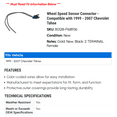 thumbnail image 2 of Wheel Speed Sensor Connector - Compatible with 1999 - 2007 Chevy Tahoe 2000 2001 2002 2003 2004 2005 2006, 2 of 2