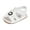 A05/White, variant on Meckior Baby Girls Sandals Infant Closed Toe Crib Shoes 0-24 Months