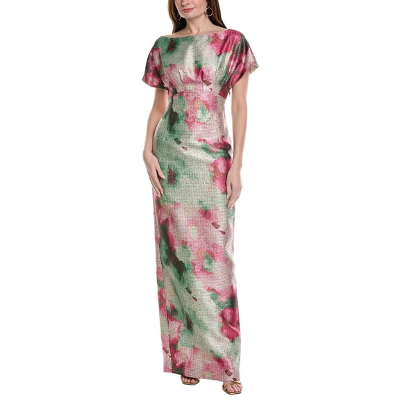 Lela Rose womens  Boatneck Gown, 0