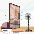 thumbnail image 3 of Graflsoa Magnetic Hook & Loop Door Screen - Silver Gray, 120x210cm, No-Drill Insect Net with Self-Adhesive Tape for Easy Installation, Durable Polyester Mesh for Mosquito Protection., 3 of 6