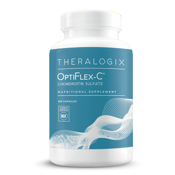 Theralogix OptiFlex-C Chondroitin Sulfate - 90-Day Supply - Chondroitin Supplement - Support Healthy Joint Function and Mobility - Joint Support Supplement for Women & Men -NSF Certified- 180 Capsules
