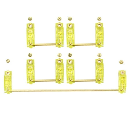 

Transparent Yellow Gold Plated Pcb Screw in V2 Stabilizer for Custom Mechanical Keyboard Gh60 Xd64 Xd84 6.25X 2X 7X 4+1