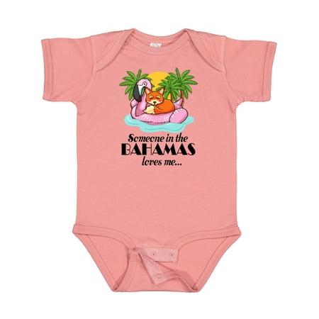 

Inktastic Someone in the Bahamas Loves Me Gift Baby Boy or Baby Girl Bodysuit