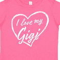 thumbnail image 4 of Inktastic I Love My Gigi in White Chalk Heart Boys or Girls Toddler T-Shirt, 4 of 5