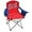 Red and Blue, variant on Island Lifestyle Portable Quad Chair with Beverage Holder and Cooler (Red and Blue)