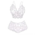 thumbnail image 3 of Womens Fashion Sexy Lingerie For Women Slip Lingerie Deep V Teddy Babydoll Sexy Lace Bodysuit, 3 of 3