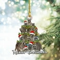 thumbnail image 4 of (Clearance) pdqouc Baseball Christmas Ornament Personalized Christmas Tree Ornament Xmas Tree Shape Acrylic Ornament Hanging Decorations Baseball Gift Keepsake for Baseball Player Sports Fan, 4 of 4