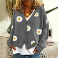 thumbnail image 2 of 2025 Cardigan pour Femmes Chandail Classique Long Cache-Cœur Col Rond Col à Boutons Cardigan de Plage Tricot devant Ouvert Cardigan d'Automne pour Femmes Chandails Légers Femmes Cardigans Transparents pour Femmes Été, 2 of 4