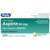 Rugby Low Dose Aspirin Heart Regimen 81mg 120 Tabs