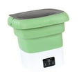 thumbnail image 3 of Portable Washing Machine Deep Cleaning Collapsible Bucket Washer Folding Washing Machine for Travel Ties Socks Green, 3 of 8