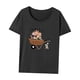thumbnail image 3 of Camiseta para mujer básica camiseta trajes cuello redondo camiseta para viajes diarios M, 3 of 7