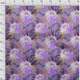 thumbnail image 4 of oneOone Silk Tabby Medium Blue Fabric Florals Sewing Craft Projects Fabric Prints By Yard 42 Inch Wide, 4 of 4