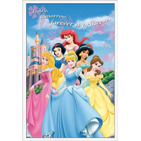 Disney Princess - Castle Wall Poster, 22.375" x 34", Framed