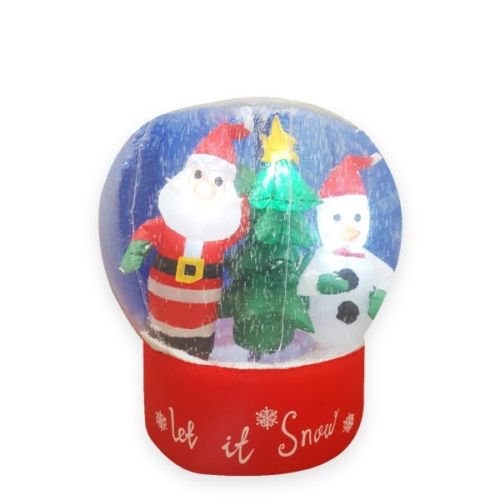 Inflatable globe snow Christmas Xmas Inflatable Snow Globe with Santa Claus and Snowman