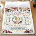 thumbnail image 2 of 60th Happy Birthday Blanket for Woman-60th Birthday Decorations for Women, 60 Year Old Birthday Gift Ideas for Her, Wife, Daughter, Sister, Friend, Flower Soft Throw Blanket 50" X 60"…, 2 of 5