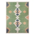 thumbnail image 3 of Unique Loom Baja Outdoor Collection Area Rug - Cabo (10' x 13' 1" Rectangle Green/Navy Blue), 3 of 7
