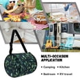 thumbnail image 5 of ZIATUBLE Green Leaves Hanging Paper Case Round Paper Towel Storage Bag Dustproof Paper Towel Dispenser Kitchen Paper Towel Hanging Organizer Universal Carrying and Storage Case, 5 of 7