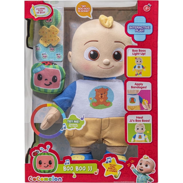 CoComelon Muñeco de Peluche Interactivo Boo Boo JJ