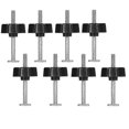 thumbnail image 1 of 8 Set T-Bolt Knob Set, T-Screw and Plastic Knob Nut - Woodworking Tool Jigs Screw Fixture, Used with 1/4 inch and T-Slot, 1 of 5