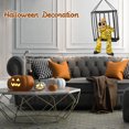 thumbnail image 3 of Fantasma colgante de Halloween en jaula Prop luz intermitente sonido esqueleto eléctrico juguete, 3 of 3